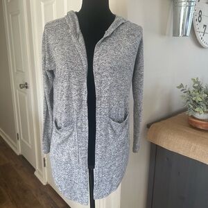 Gray Hooded Women's Sweater